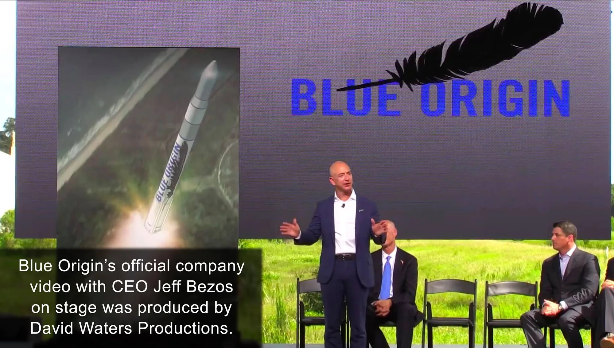 Blue Origin company video featuring Jeff Bezos, produced by David Waters Productions